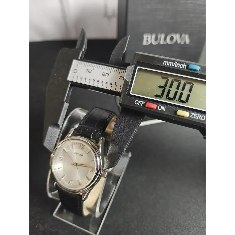 BULOVA 96T58 30mm Silver Dial Classic Ladies Watch Needs Battery (Included)